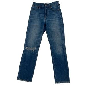 Madewell The Perfect Vintage Crop Distressed Rough Hem Jeans Size 23 Women’s